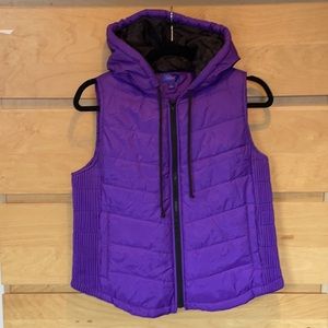 Women’s Purple Puffer Vest- Size L